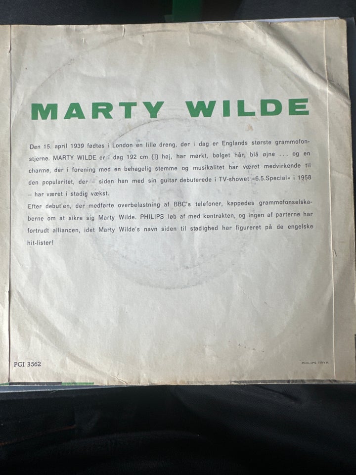 Single, Marty Wilde