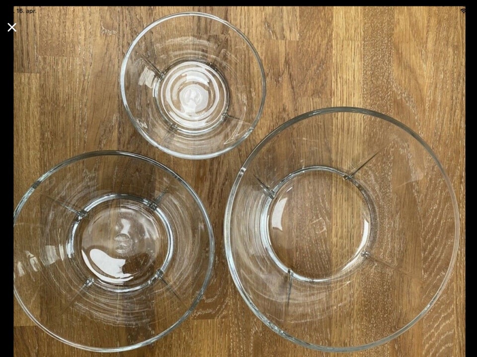 Glas, 3 skåle, Rosendahl