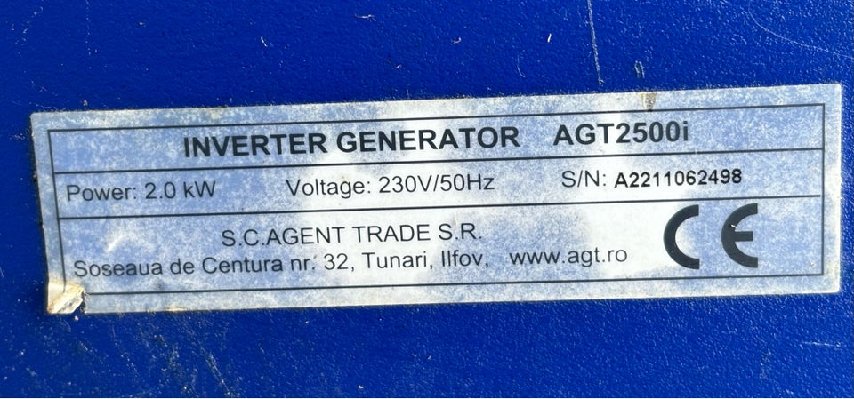 Inverter Generator AGT 2500i AGT