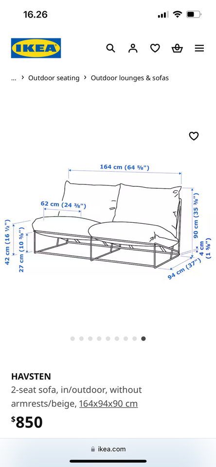 Havesofa Ikea Stof