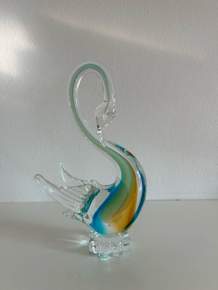 Murano glasfigur - Svanen Murano