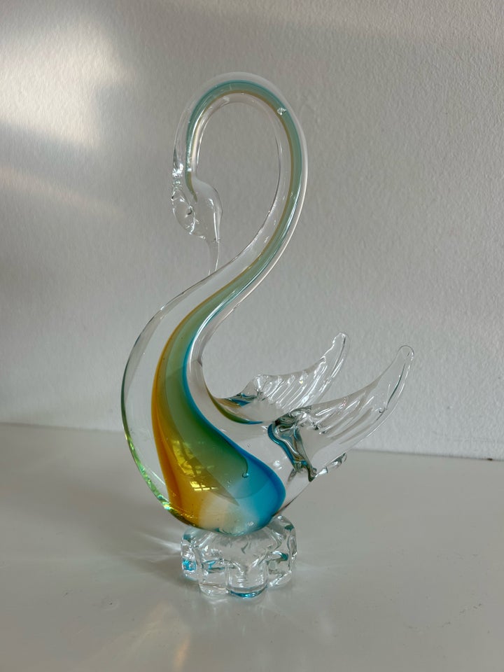 Murano glasfigur - Svanen Murano