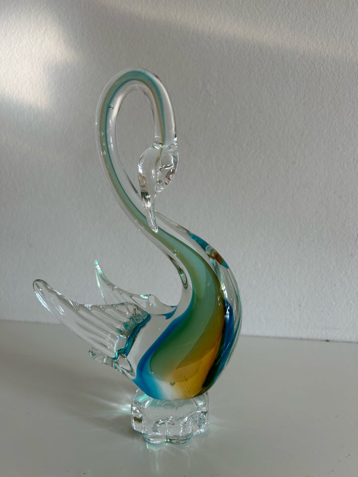 Murano glasfigur - Svanen Murano