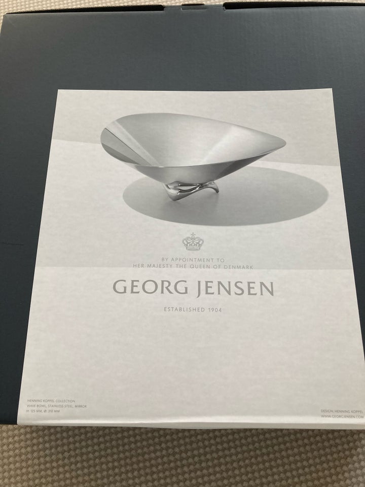 Rustfrit stål Fad Georg Jensen