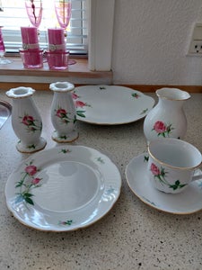 Porcelæn Kaffestel Rose