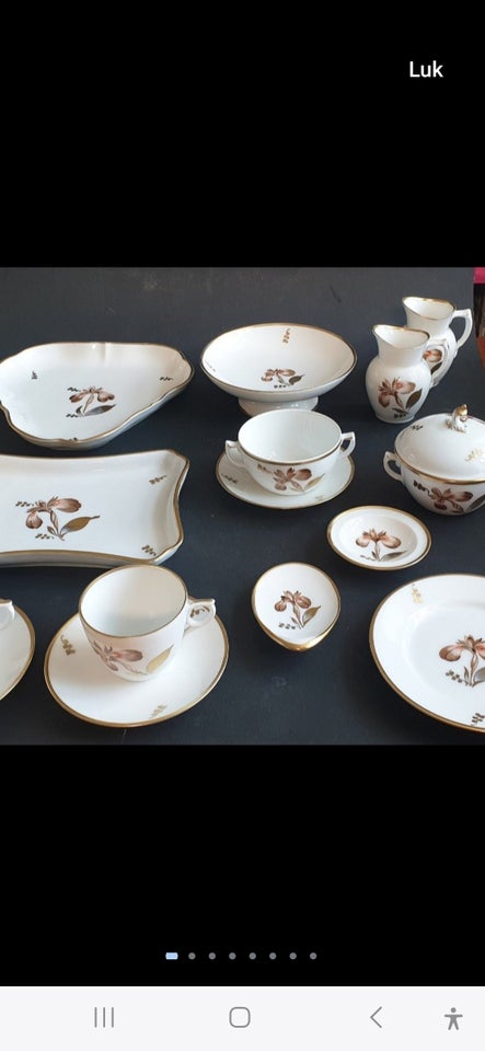 Porcelæn, Stort IRIS kaffestel,