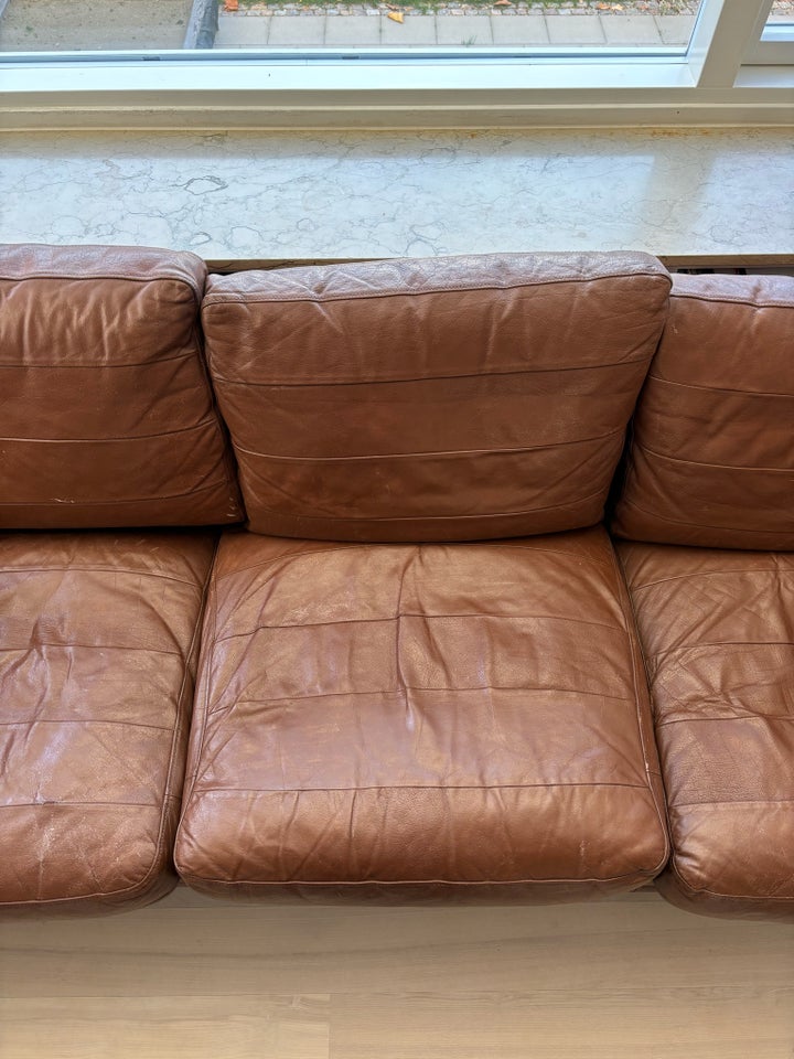 Sofa, læder, 3 pers.