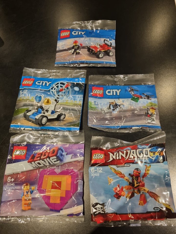 Lego City, 5 stk Polybags