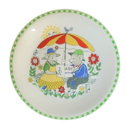 Porcelæn børnetallerken