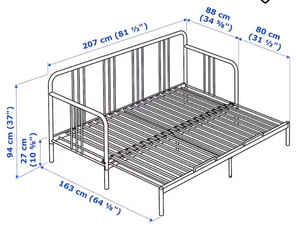 Sovesofa Ikea - Fyresdal (stel)