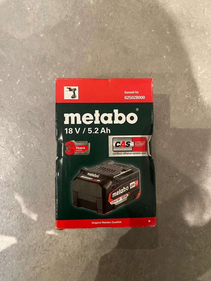 Batteri, Metabo Batteri Li-Power