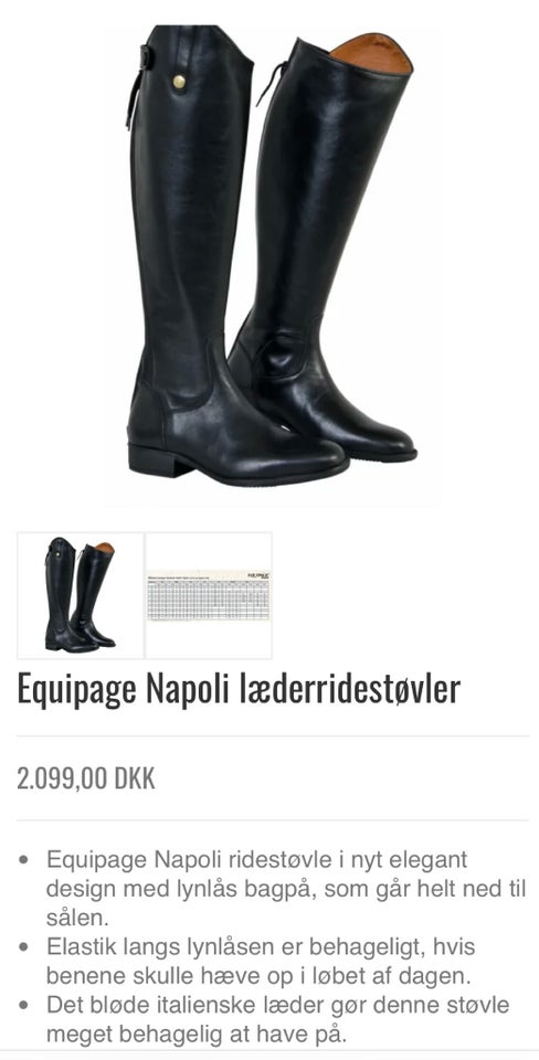 Ridestøvler, Equipage Napoli