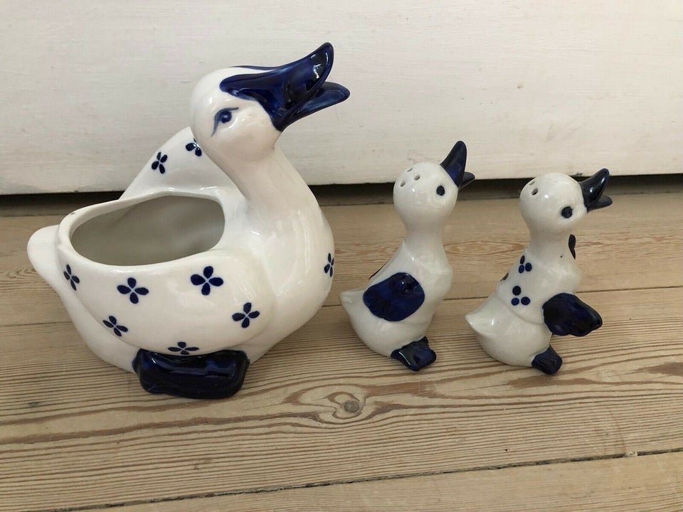 Porcelæn Urtepotte og salt og