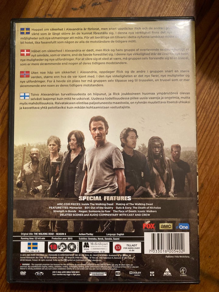 The Walking Dead, DVD, TV-serier