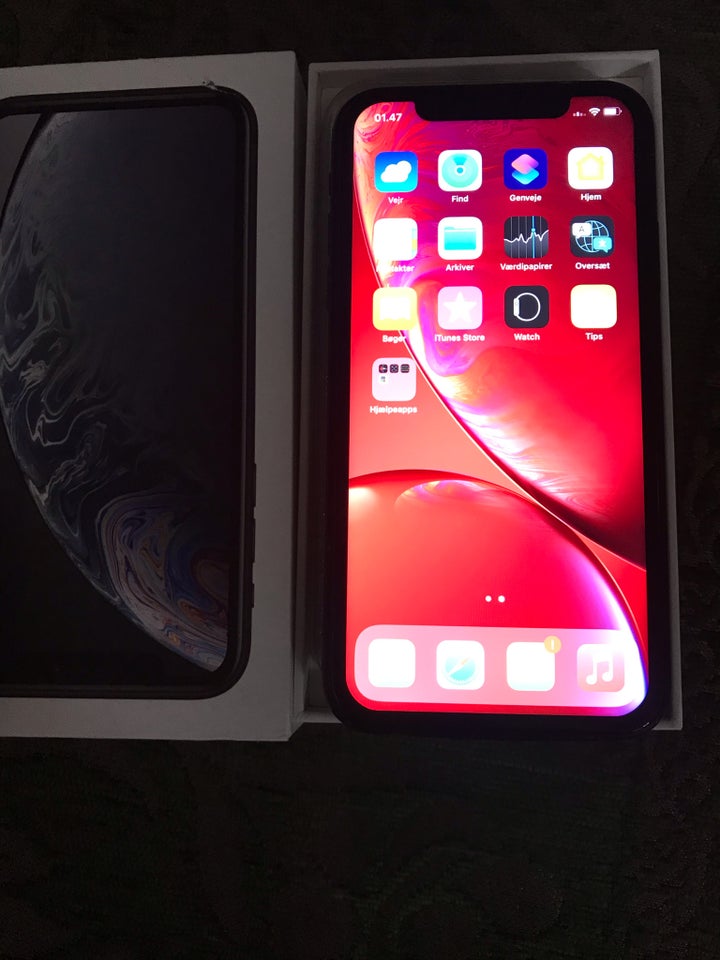 iPhone XR, 256 GB, sort