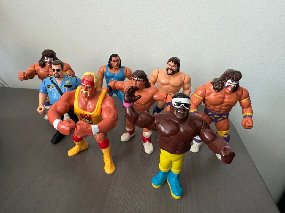 Wrestling figurer (8 stk) Hasbro