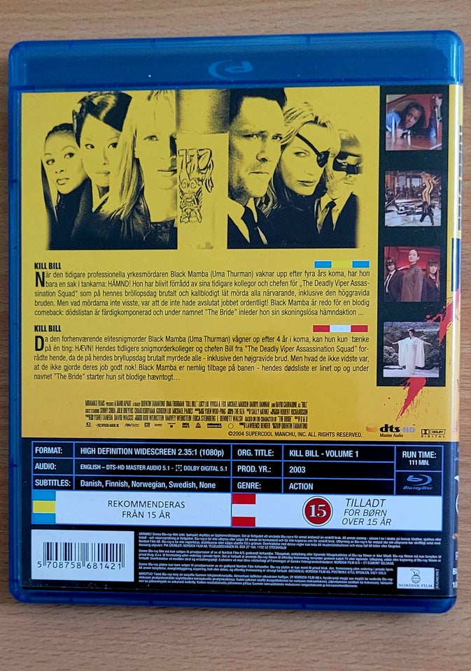 KILL BILL VOL. 1-2, instruktør