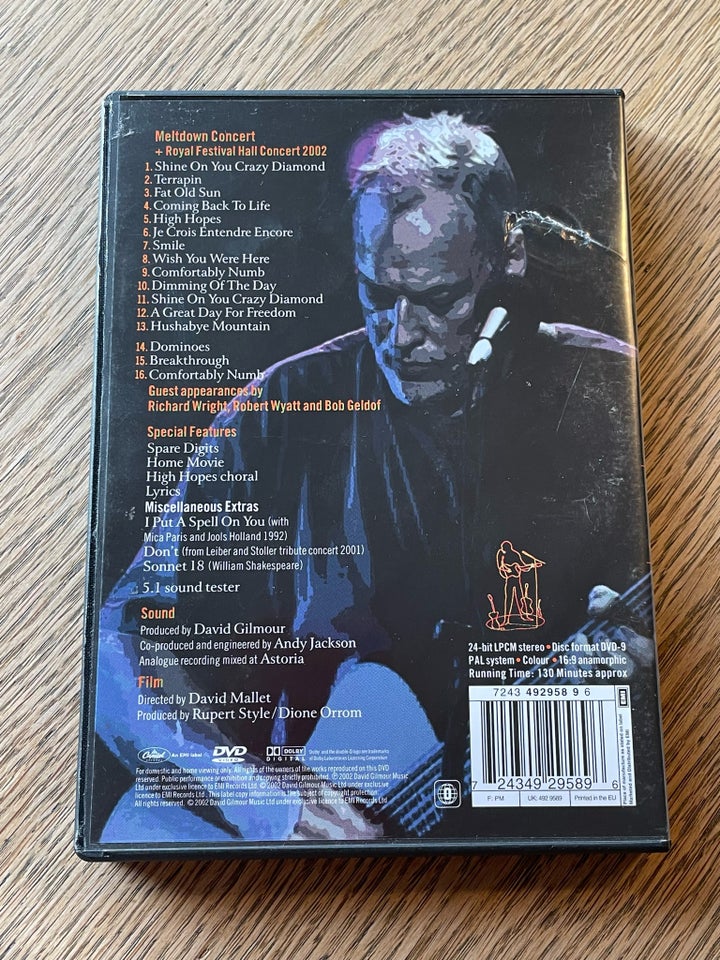 David Gilmour in Concert, DVD,