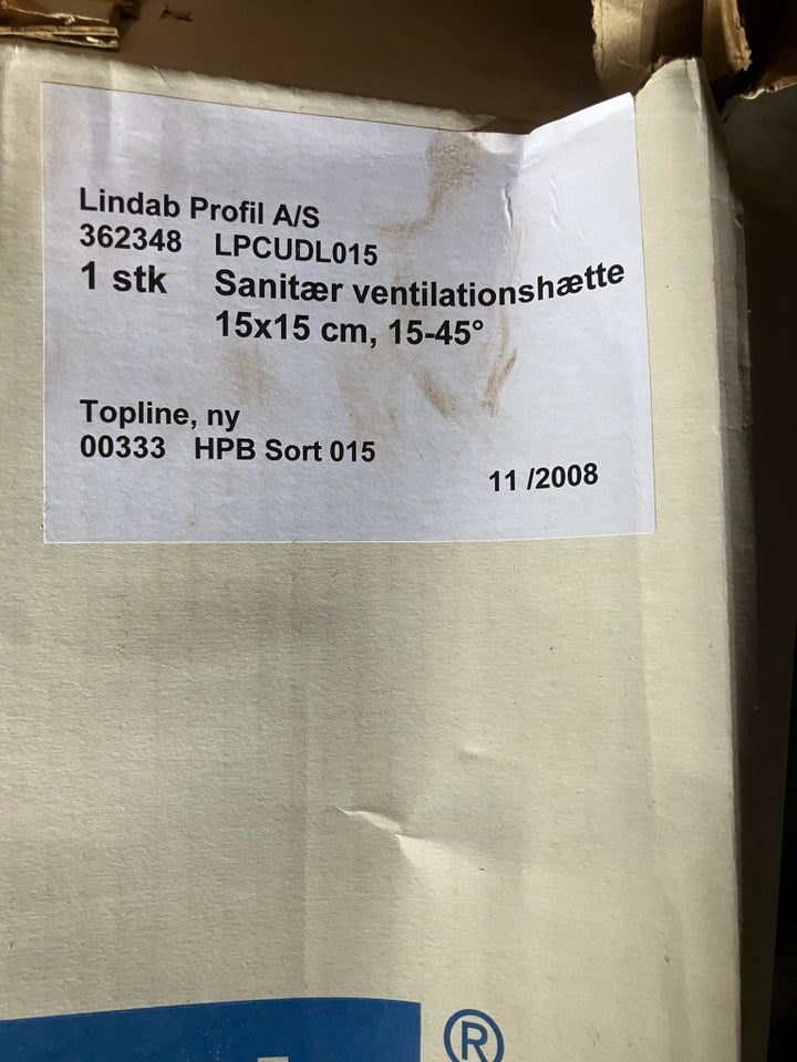 Ventilationshætte  Lindap