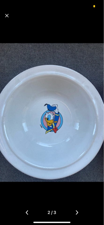 Porcelæn 2 Walt Disney skåle Teer