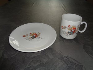 Porcelæn julekrus+ tallerken