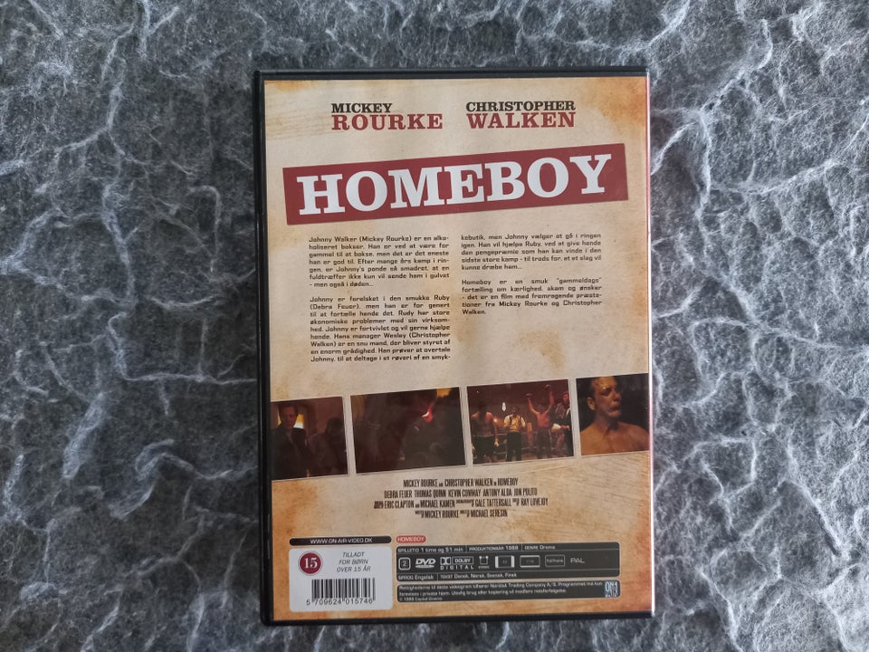 Homeboy Mickey Rourke, DVD, drama