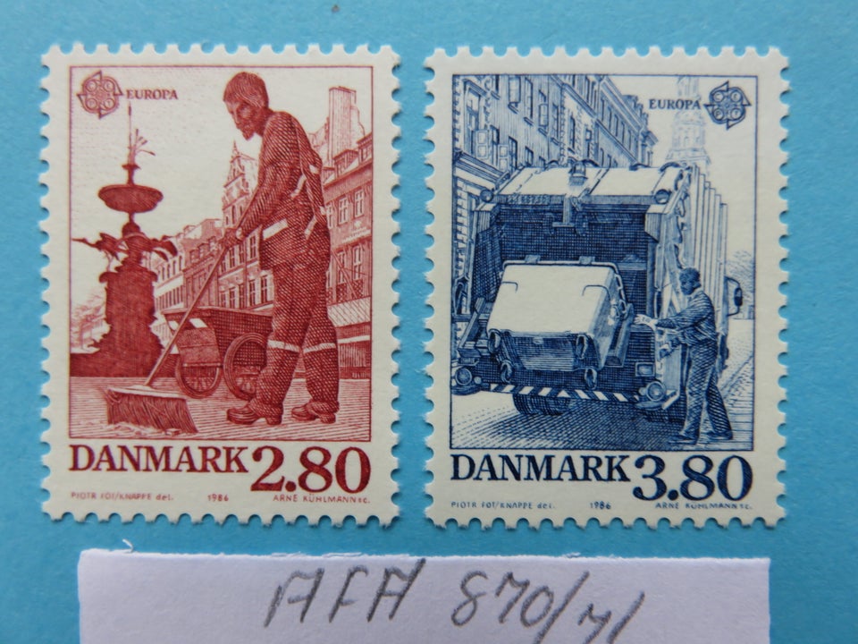 Danmark, postfrisk, AFA 870/871