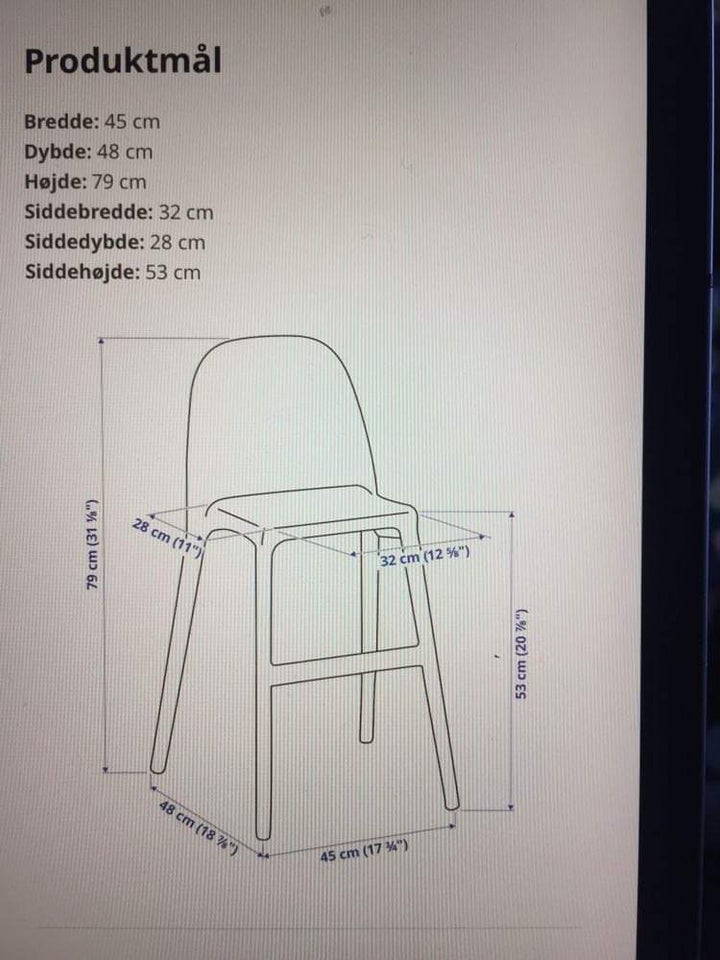 Stol IKEA Urban Juniorstol