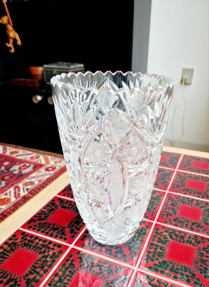 Glas Vase krystal  Bohemia