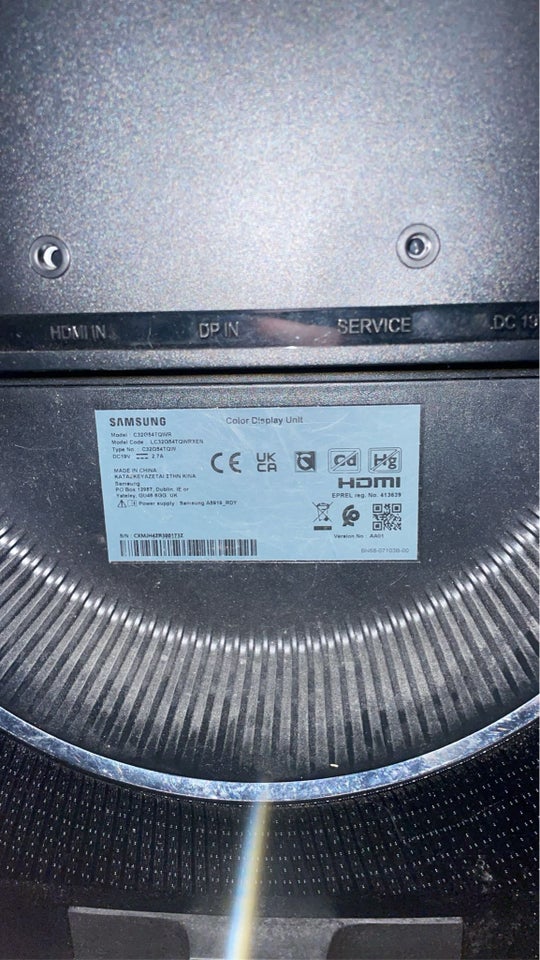 Samsung, C32G54TQW, 34 tommer