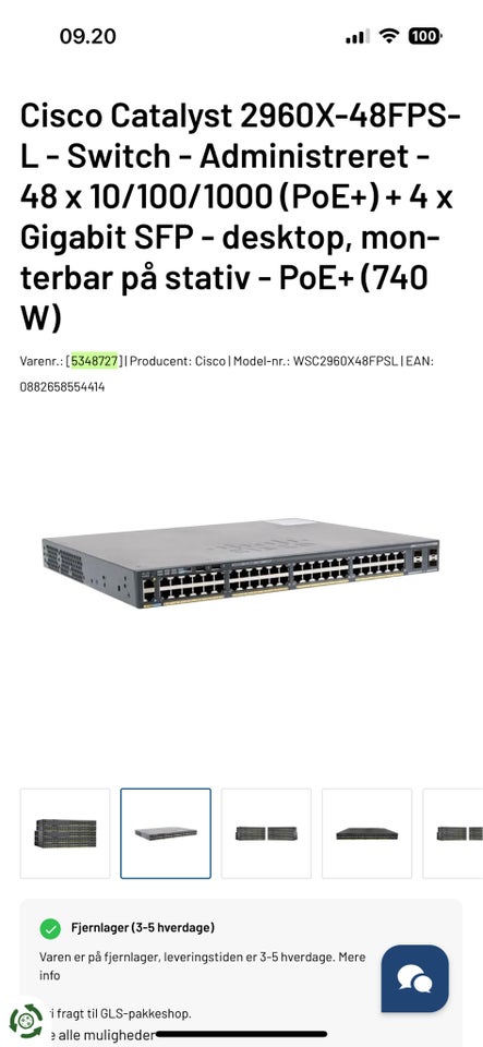 Switch Cisco Perfekt