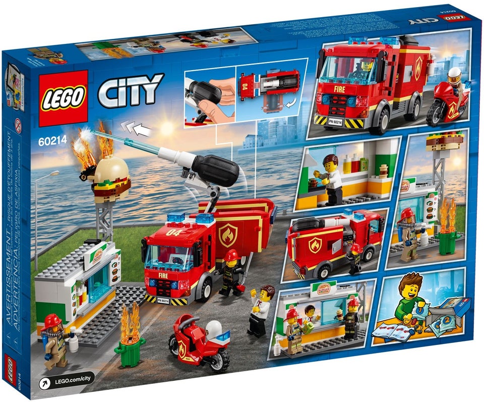 Lego City 60214 Burger Bar Fire