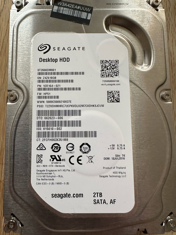 Seagate 2000 GB God