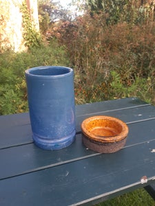 Keramik Vase og skål se opslag