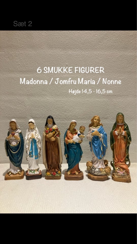 6 flotte figurer, Madonna / Nonne /