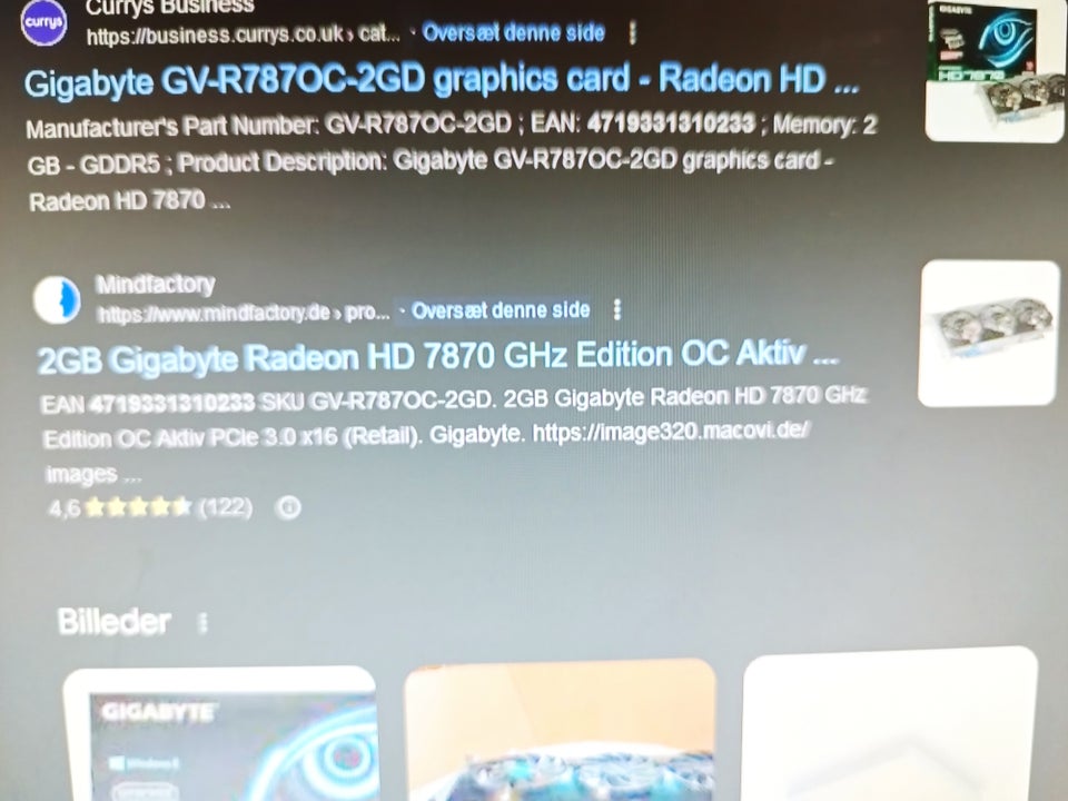 HD 7870 Gigabyte, 2 GB RAM, Rimelig