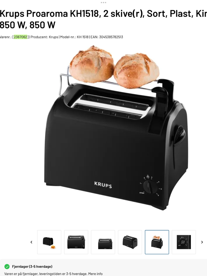 TOASTER, KRUPS