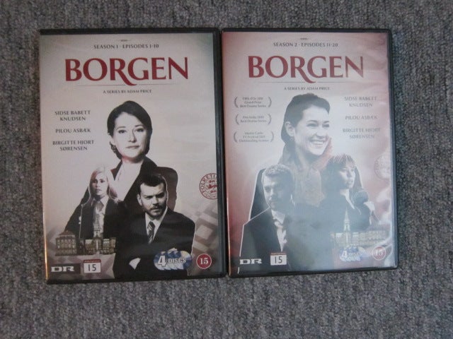 Borgen komplet sæson 1 og 2, DVD,