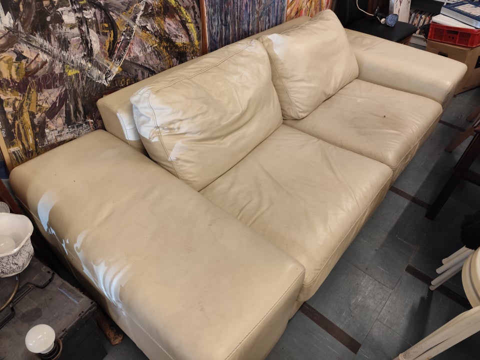 Sofa, læder, 2 pers.