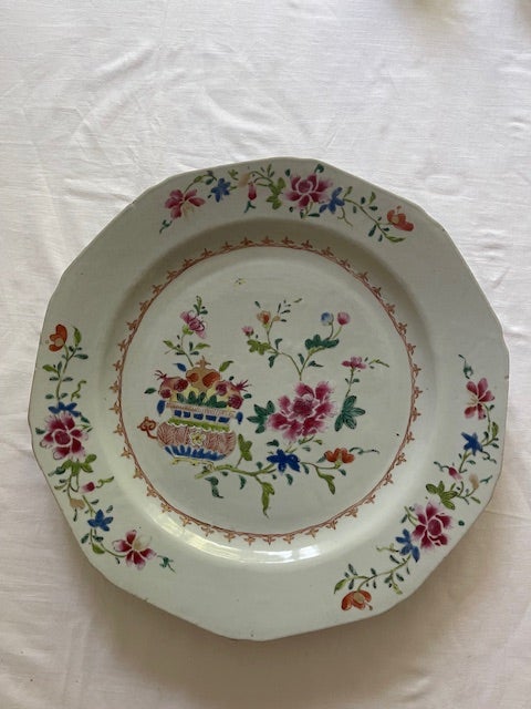 Kinesisk fad Porcelæn 200 år gl