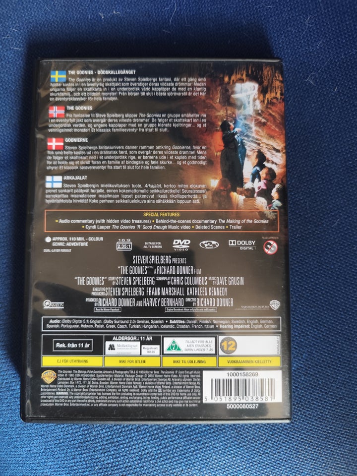 Goonies, DVD, eventyr