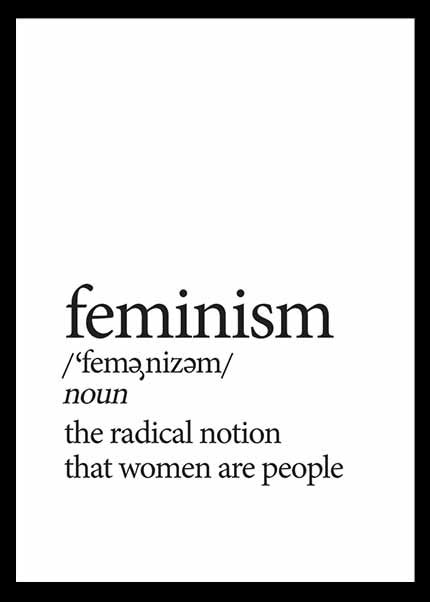 Art Print motiv: feminism b: 50 h: