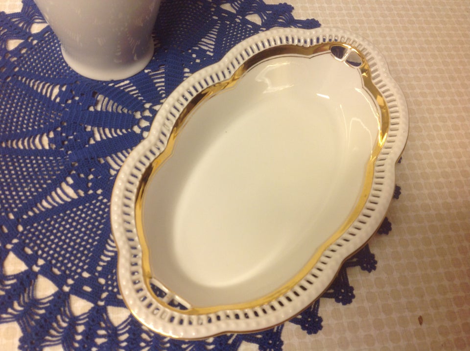 Porcelæn, Hvid Kaffekande Oval