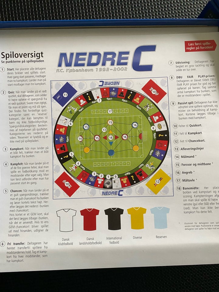 Nedre C FCK, Fodbold, brætspil