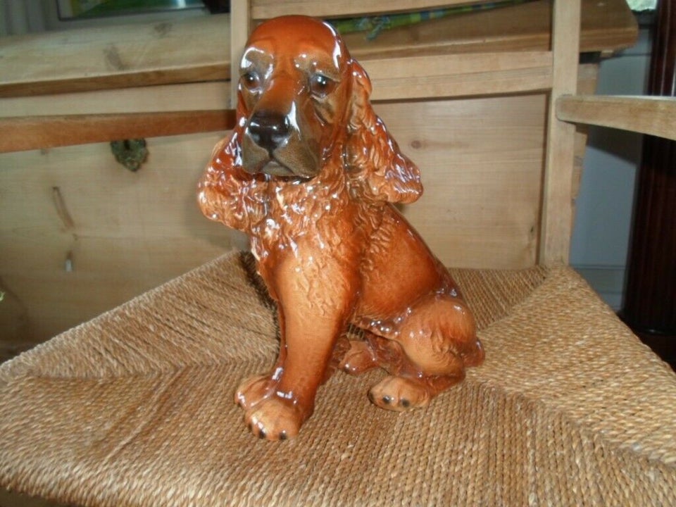 Cocker Spaniel figur porcelæn 29 cm