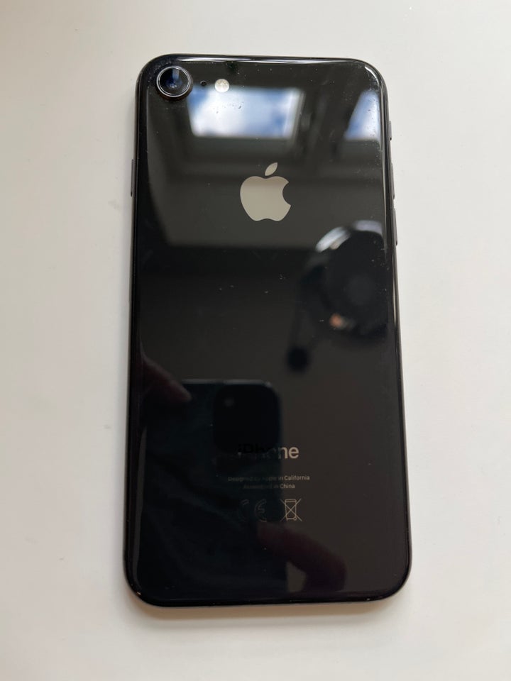 iPhone 8, 256 GB, sort