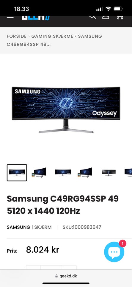 Samsung  49 tommer Perfekt