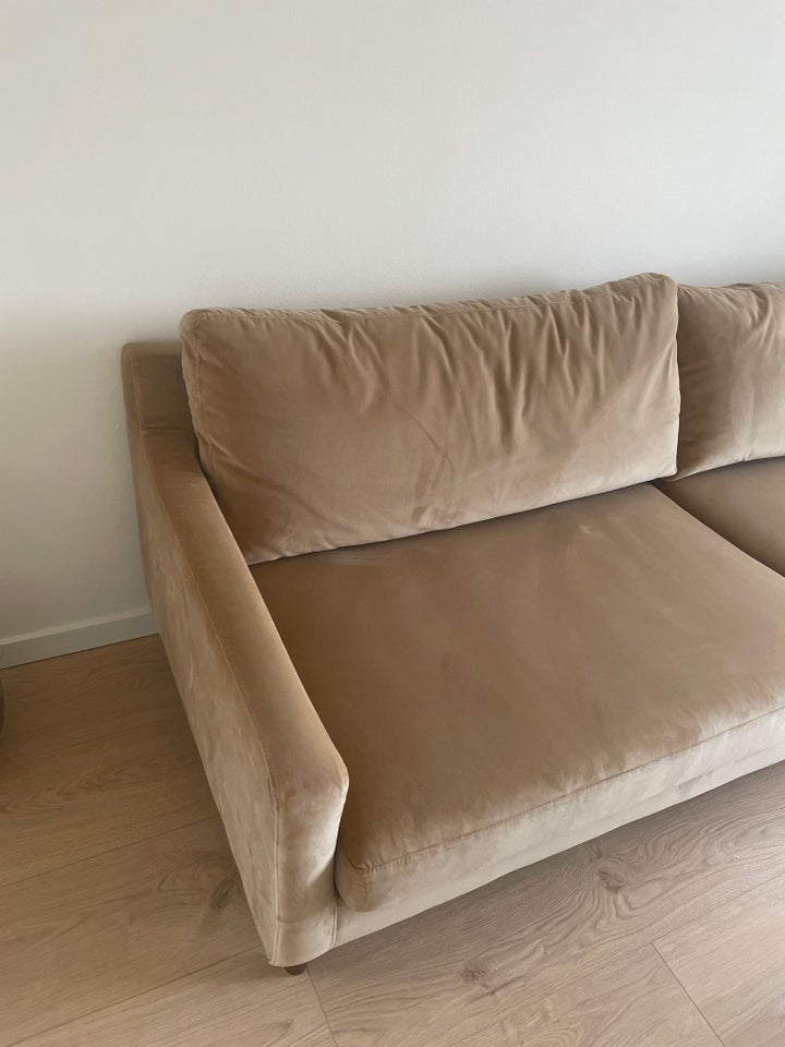 Sofa, velour, 4 pers.