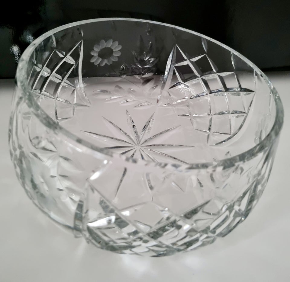 Glas krystal skål
