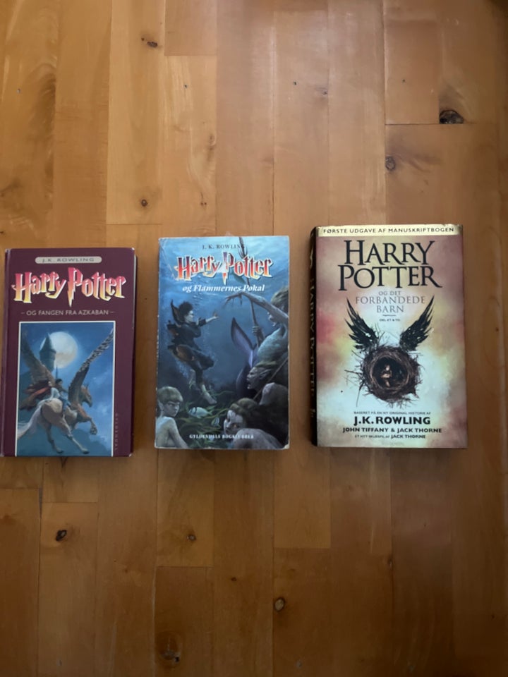 3 HARRY POTTER BØGER, J. K. ROWLING